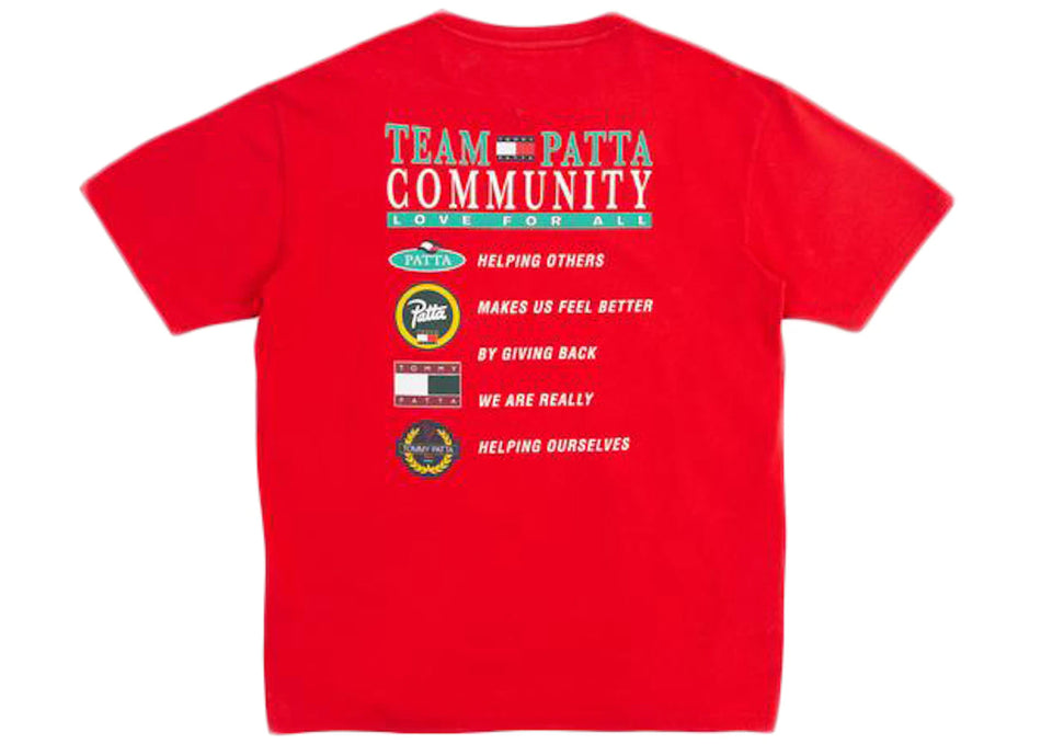 Patta x Tommy Jeans Community T-shirt High Risk Red