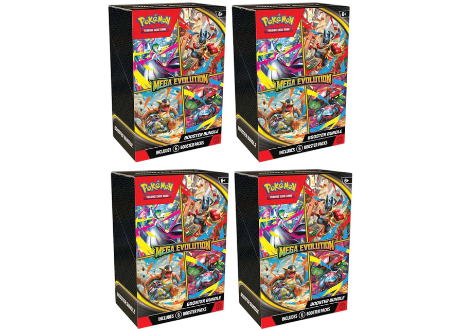 Lot de 4 boosters Pokémon Méga-Évolution - Édition de base