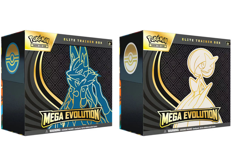 Lot de 2 coffrets Dresseur d'élite Pokémon Méga-Évolution Méga-Lucario et Méga-Gardevoir