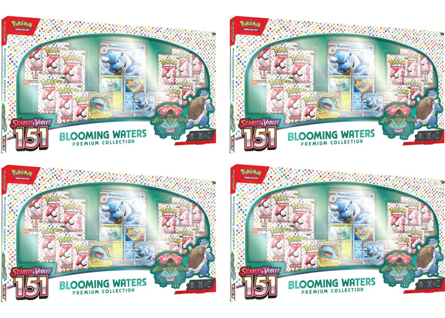 Pokémon Scarlet & Violet 151 Blooming Waters Premium Collection Box 4x Lot