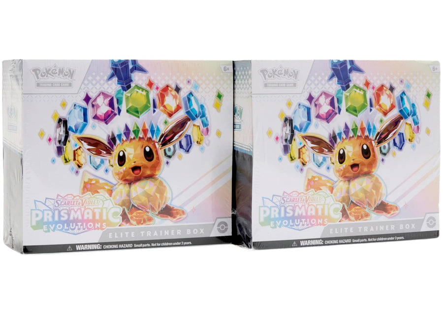 Lot de 2 coffrets Dresseur d'élite Pokémon Scarlet &amp; Violet Prismatic Evolutions