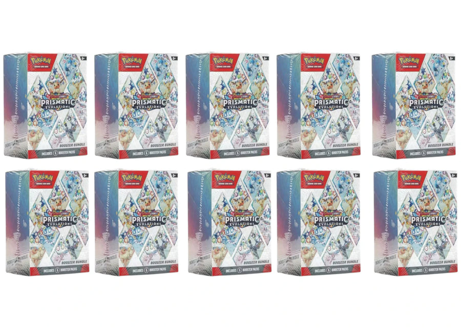 Lot de 10 boosters Pokémon Scarlet &amp; Violet Prismatic Evolutions