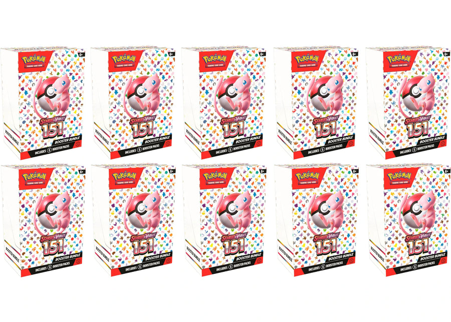 Lot de 10 boosters Pokémon TCG Scarlet &amp; Violet 151 (6 boosters au total)