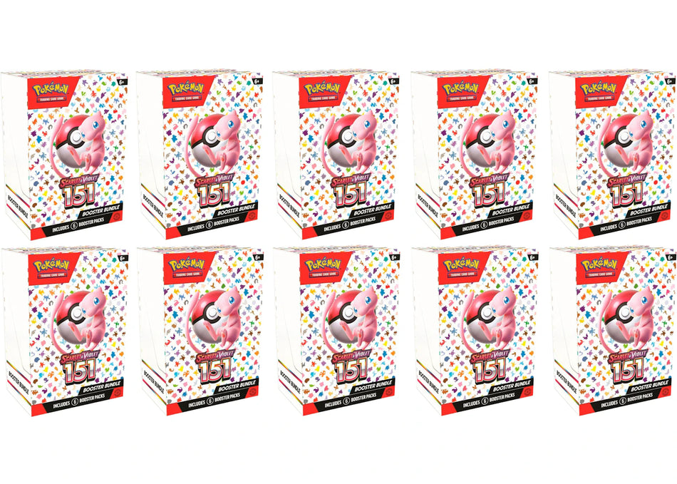 Pokémon TCG Scarlet & Violet 151 6pk Booster Bundle 10x Lot