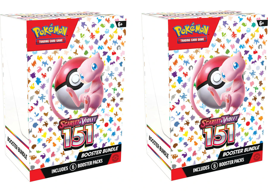 Lot de 2 boosters Pokémon TCG Scarlet &amp; Violet 151 (6 cartes)