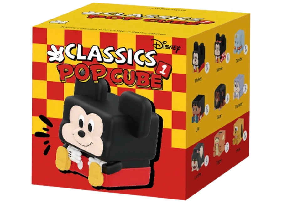 Figurines Pop Cube Disney Classics Pop Mart, série POP CUBE-1, boîte surprise individuelle