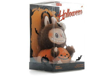 Pendentif en peluche citrouille assise Pop Mart Labubu Happy Halloween Party Series