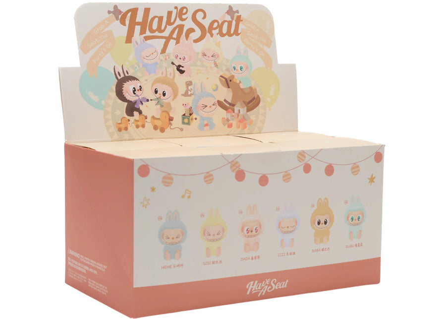 Pop Mart Labubu Les Monstres ont une place assise Peluche en vinyle Boîte scellée (6 boîtes surprises)