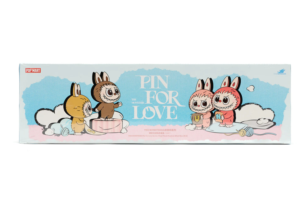 Pop Mart Labubu The Monsters Pin for Love Series Vinyl Plush Pendant (N-Z) Sealed Case (14 Blind Box)