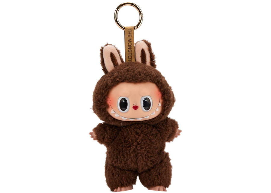 Pendentif peluche en vinyle Pop Mart Labubu The Monsters Macaron Châtaigne Cacao (Version secrète)