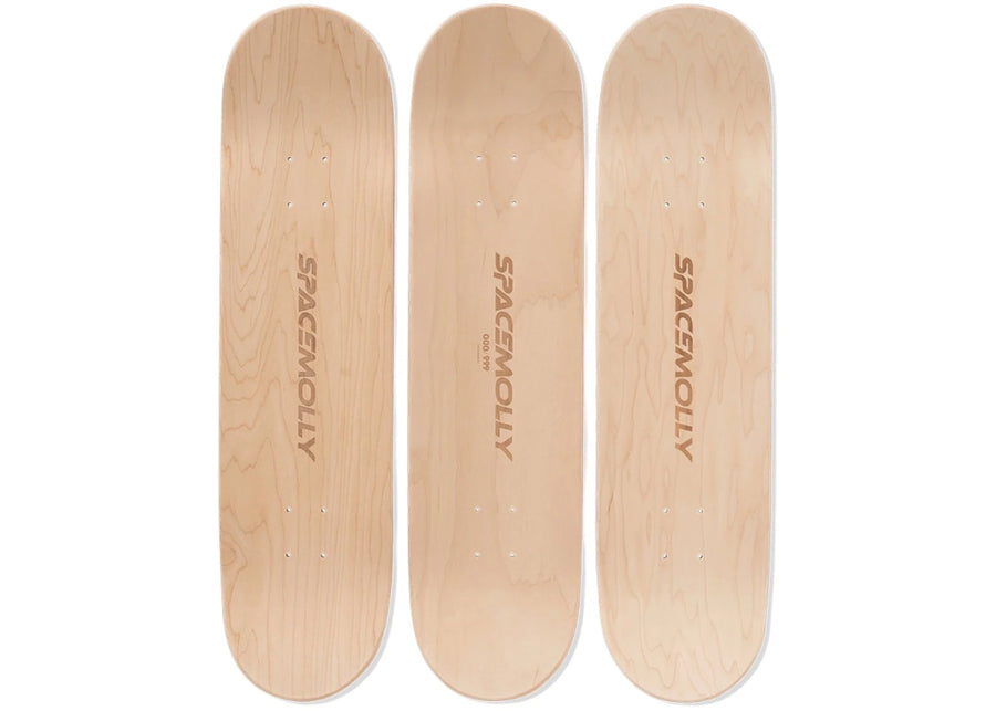 Pop Mart MEGA SPACE MOLLY Hello, Moon Skateboard Deck Set