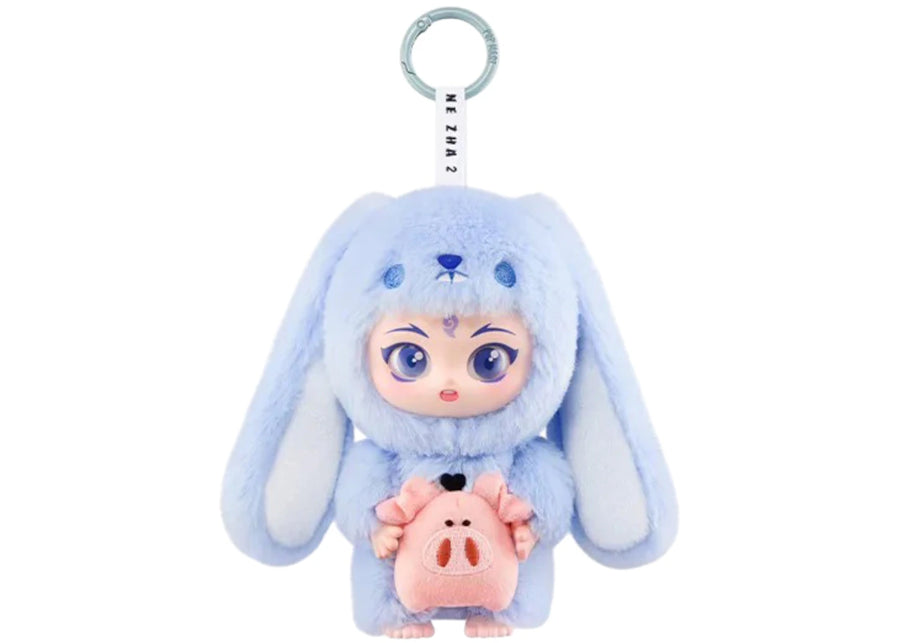 Pop Mart NeZha 2 Dress Up Party Series Ao Bing's Rabbit Edition Vinyl Plush Doll Pendant