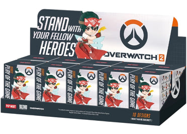 Figurines Pop Mart Overwatch Play of the Game Series, boîte scellée (10 boîtes surprises)
