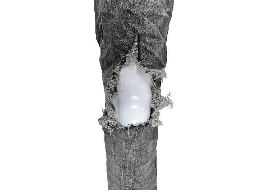 Purple Brand Grey Dirty Blowout Jean Black