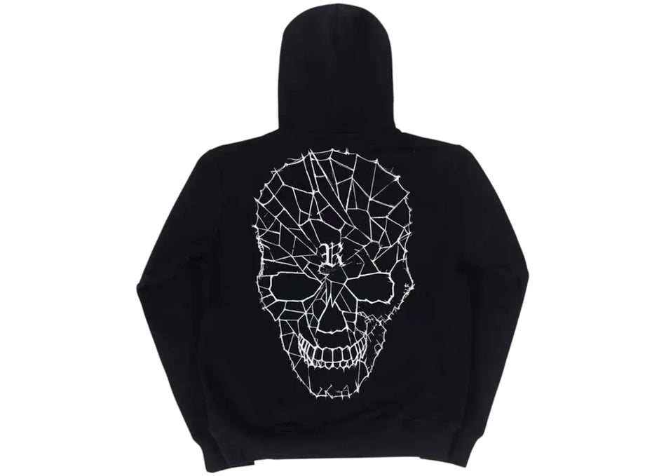 Revenge Spider Web Lightning Hoodie Black