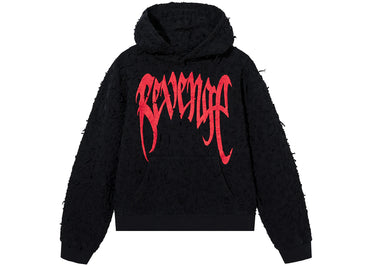 Revenge Thrashed Boro Arch Logo Hoodie Black/Red
