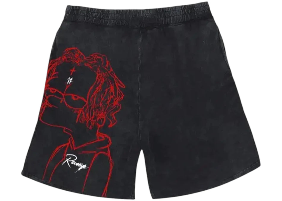 Revenge Trippie Redd Bart Black Shorts Black