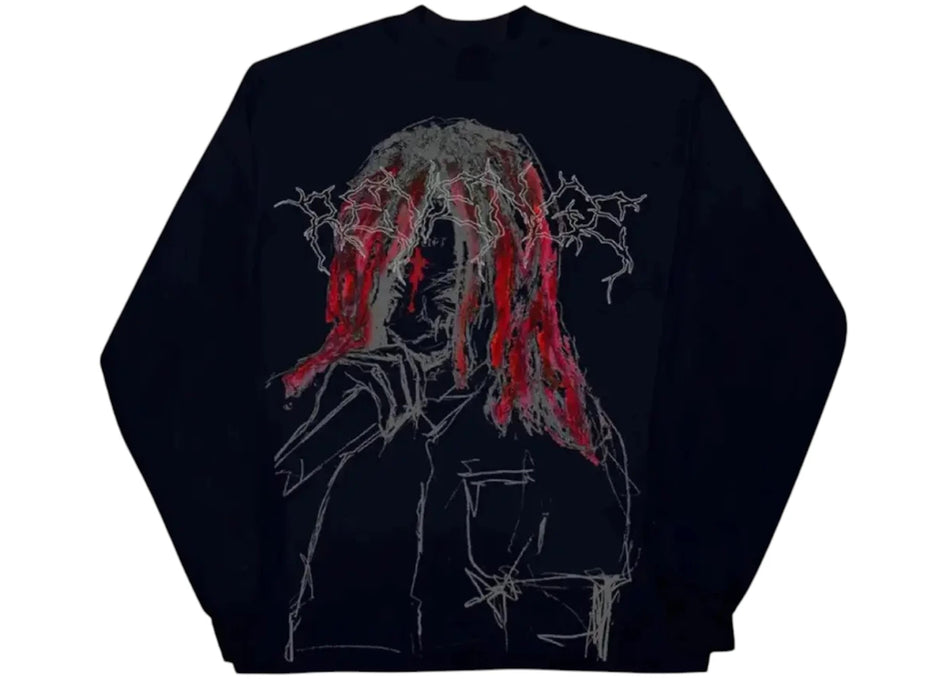 Revenge Trippie Redd Lightning Longsleeve Tee Black