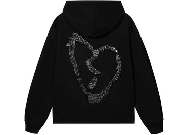 Revenge XXXTentacion Heartbreak Bejeweled Hoodie Black/Clear