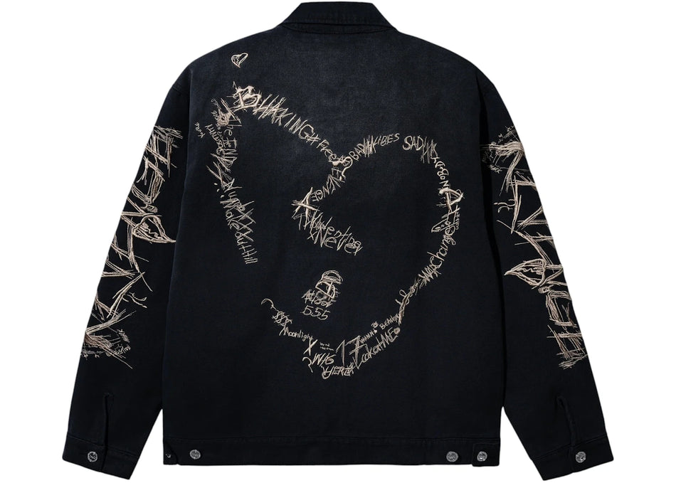 Revenge XXXTentacion Heartbreak Work Jacket Black