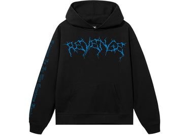 Revenge XXXTentacion Lightning Heartbreak Hoodie Black/Blue