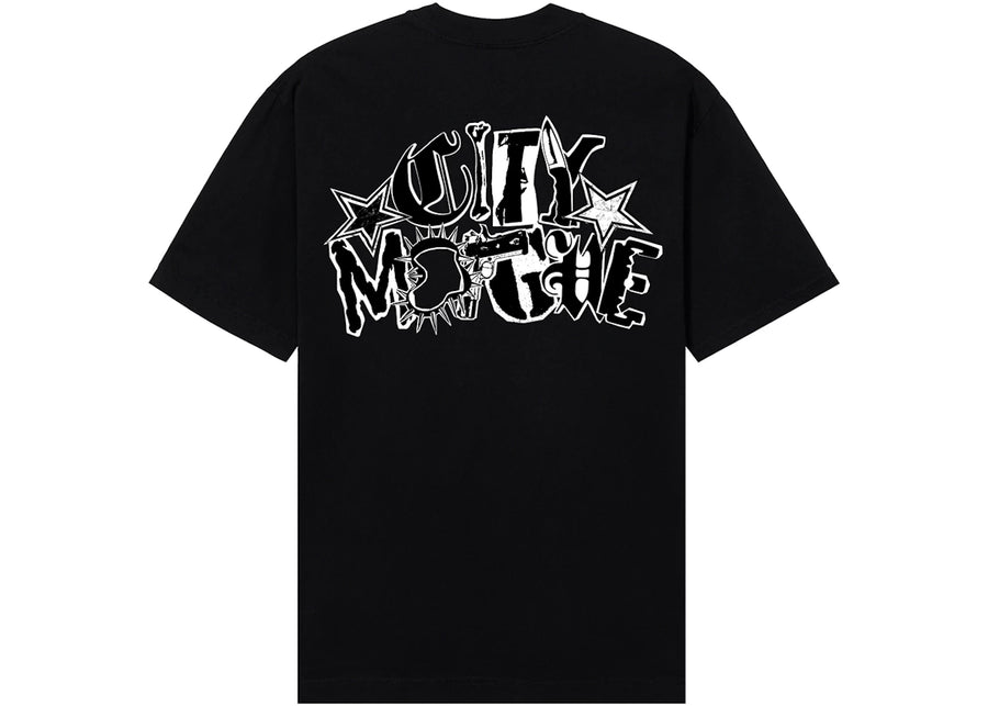 T-shirt noir Revenge x City Morgue Arch Logo Claw