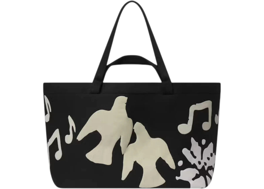 SKIMS x Cactus Plant Flea Market Women's Cotton Fleece Jumbo Tote Onyx Teddy Bear Print