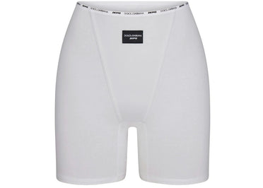 SKIMS x Dolce&amp;Gabbana Boxer en jersey de coton neige