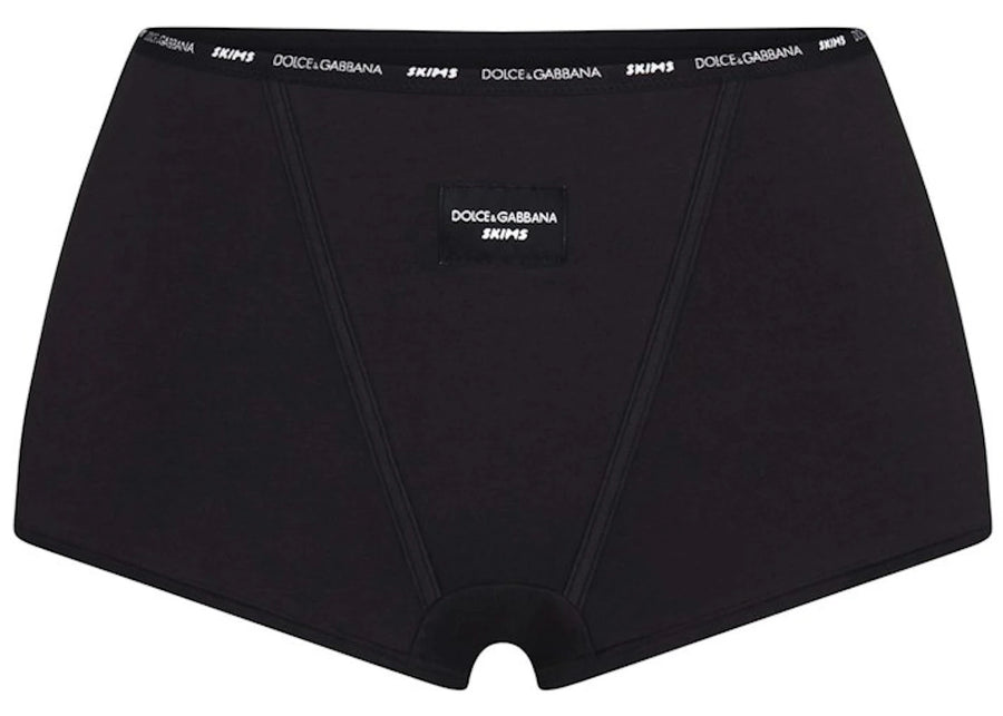 Shorty en jersey de coton SKIMS x Dolce&amp;Gabbana Onyx