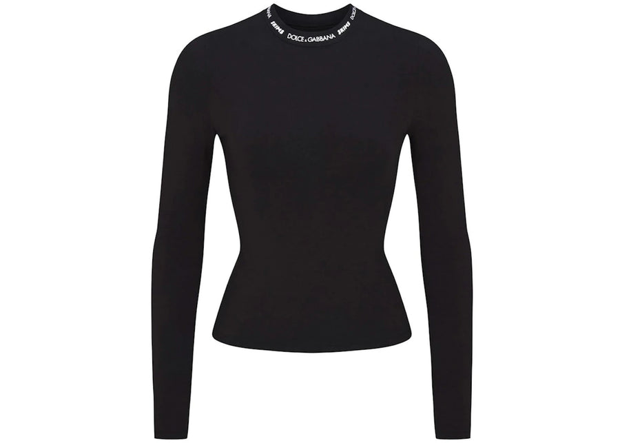 T-shirt à manches longues SKIMS x Dolce&amp;Gabbana en jersey de coton Onyx