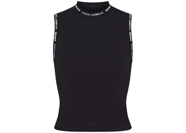 Débardeur SKIMS x Dolce&amp;Gabbana en jersey de coton à col montant Onyx