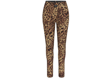 SKIMS x Dolce&amp;Gabbana Cotton Rib Leggings Leopard