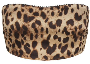SKIMS x Dolce&Gabbana Silk Bandeau Leopard