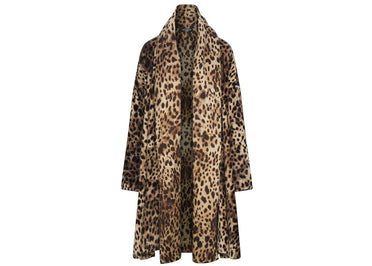 SKIMS x Dolce&Gabbana Silk Terry Robe Leopard