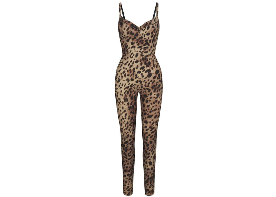 SKIMS x Dolce&Gabbana Skims Body Catsuit Leopard