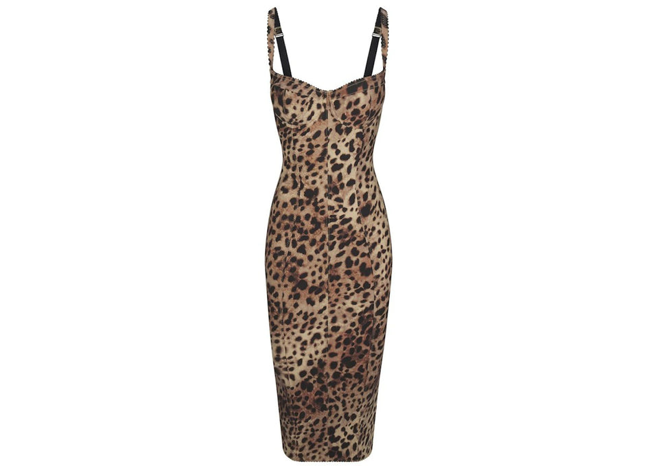 SKIMS x Dolce&Gabbana Skims Body Dress Leopard