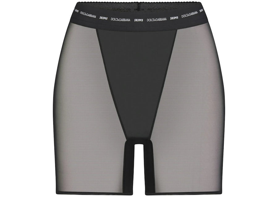 SKIMS x Dolce&amp;Gabbana Boxer en maille ultra-fine Onyx
