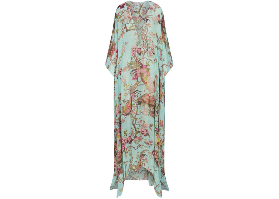 SKIMS x Roberto Cavalli Long Kaftan Fagianella Print