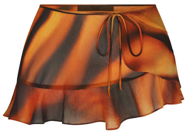 SKIMS x Roberto Cavalli Tie Side Mini Skirt Tiger Face Print