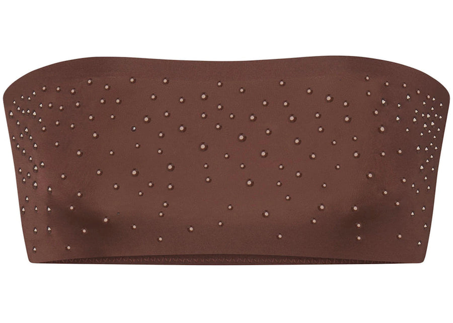 SKIMS x Swarovski Jelly Sheer Bandeau Cacao