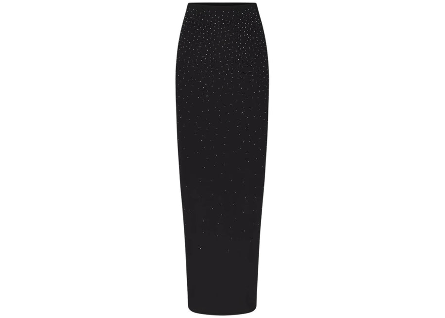 Jupe tube transparente SKIMS x Swarovski Jelly Onyx