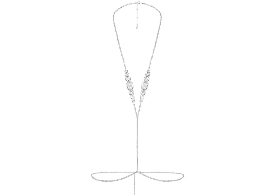 SKIMS x Swarovski V Body Chain Silver