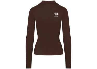 SKIMS x TNF Refina Long Sleeve Top Cocoa