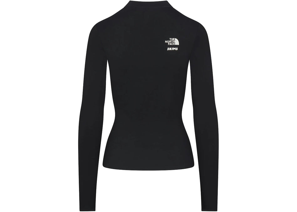 SKIMS x TNF Refina Long Sleeve Top Onyx