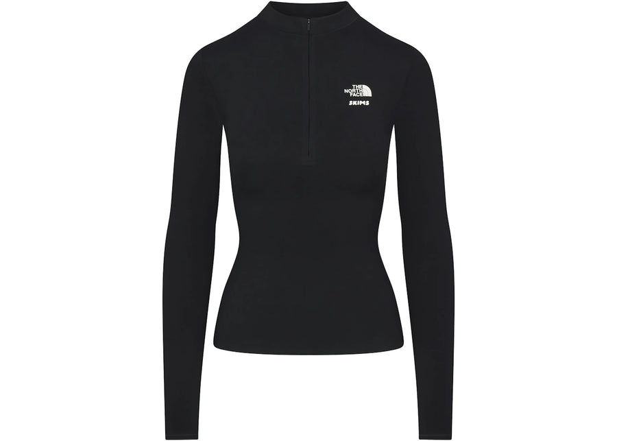 SKIMS x TNF Refina Long Sleeve Top Onyx