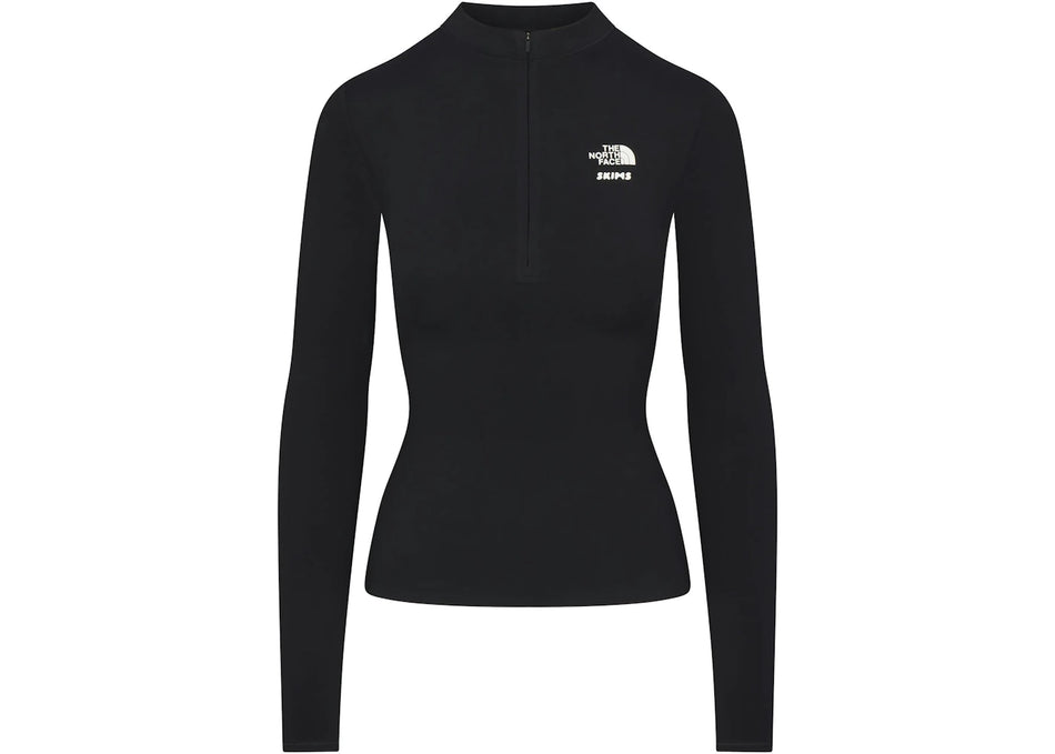 SKIMS x TNF Refina Long Sleeve Top Onyx