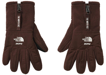 Gants polaires rétro SKIMS x TNF Denali couleur cacao