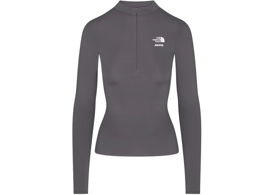 SKIMS x The North Face Refina Long Sleeve Top Gunmetal
