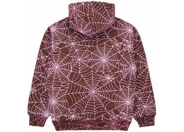 Sp5der AOP Hoodie Brown