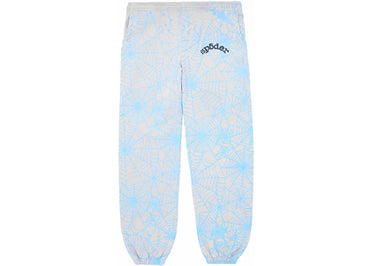 Sp5der AOP Web Sweatpants Heather Grey